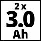 Einhell 2x 3.0Ah & 30min PXC Starter kit (EN 4512098)
