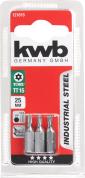  KWB 49121615 3 bita 25 mm T-Torx 15 industrijski čelik (KWB 49121615)
