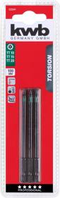  KWB 49123341 3 bita 100 mm TT set 1 Torsion (KWB 49123341)