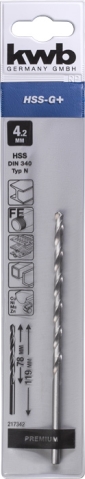  KWB 49217342 HSS-G burgija, 4,2 mm (KWB 49217342)