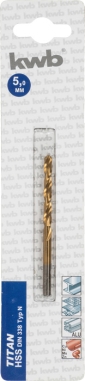  KWB 49237350 TitanIUM HSS-G TIN Twist burgija 5,0 mm (KWB 49237350)