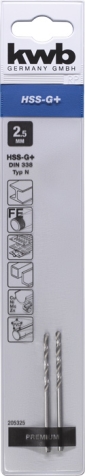  KWB 49205325 2 Silverstar HSS burgije 2,5 (KWB 49205325)