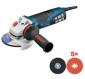 Bosch GWS 19-125 CIE Ugaona brusilica + 5x X-Lock Prisma (0615990M35)