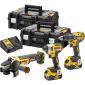 DeWalt DCK384P2T Aku set alata brusilica, šrafilica i udarni odvijač (DCK384P2T)