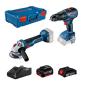 Bosch Set akumulatorskog alata GSB 18V-50 + GWS 18V-10, 1x2,0 Ah + 1x5,0 Ah + XL Boxx kofer, 0615990M9K (0615990M9K)