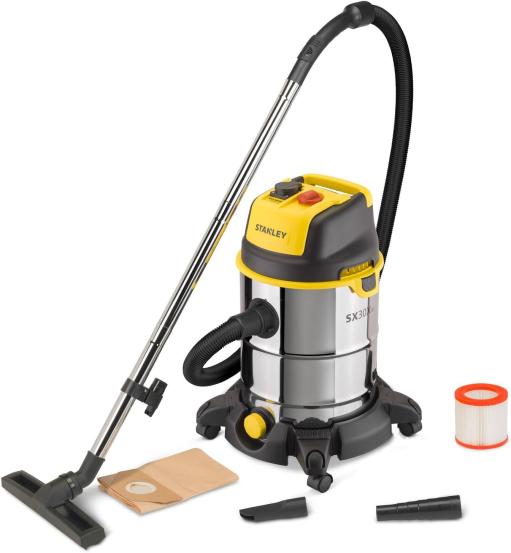Stanley SXVC30XTDE Inox usisivač za mokro i suvo usisavanje, 1600W, 30l (SXVC30XTDE)