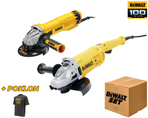DeWALT 100 years DWSET8, set brusilica DWE492 + DWE4237 + poklon majica (DWSET8)