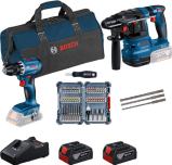 Bosch akumulatorski set GBH 18V-22 + GSR 18V-45 + 2 x 18V 5,0Ah + torba i set pribora, 0615V0003D