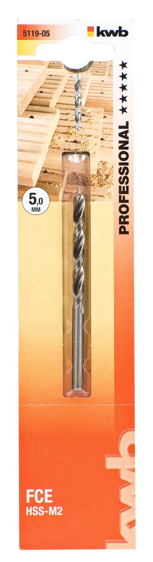  KWB 49511905 HSS-M2 burgija za tvrdo drvo 5, FCE, Energy Saving (KWB 49511905)