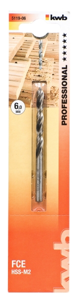  KWB 49511906 HSS-M2 burgija za tvrdo drvo 6, FCE, Energy Saving