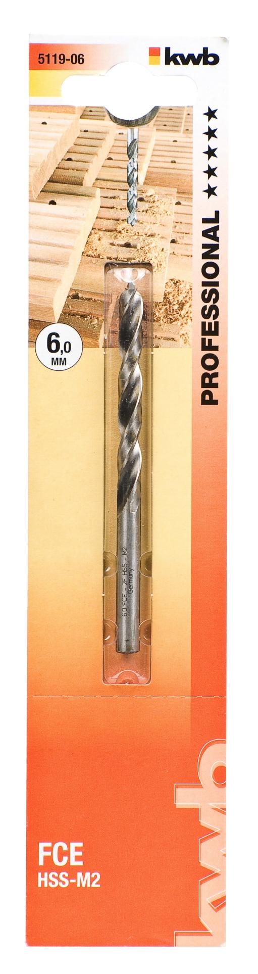  KWB 49511906 HSS-M2 burgija za tvrdo drvo 6, FCE, Energy Saving (KWB 49511906)