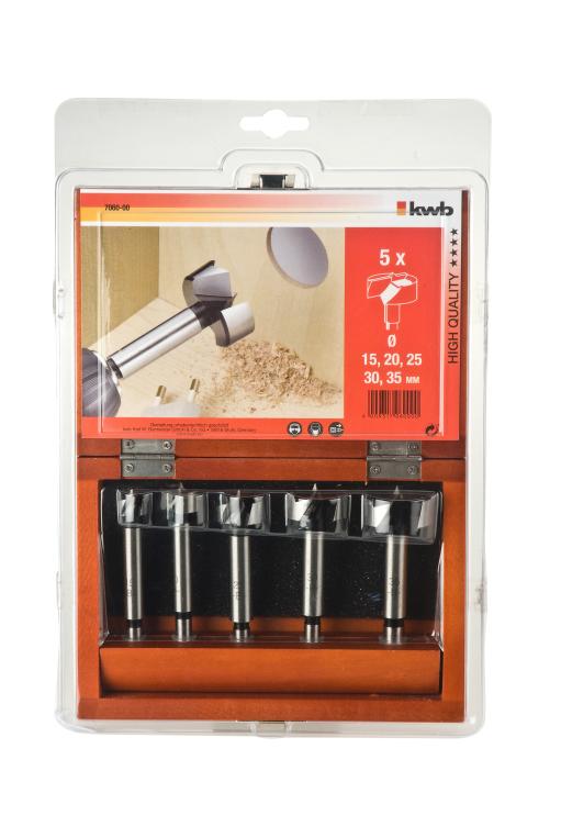  KWB 49706000 Set čeonih burgija za klap šarke 5 kom, 15-35 mm (KWB 49706000)