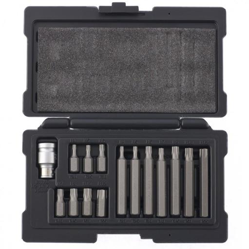 Set bitova Torx , 10mm , CrV čelik, 15 delova i plastičnoj kutiji MTX 113159 (MTX 113159)