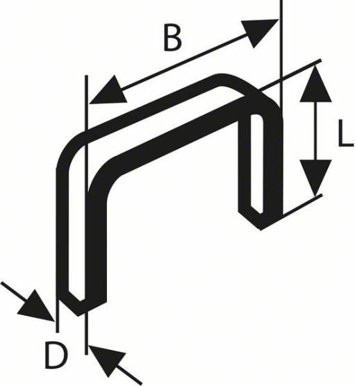 Spajalica od pljosnate žice tip 57 Bosch 2609200231, 10,6 x 1,25 x 10 mm (2609200231)