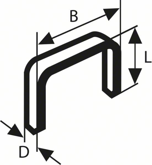 Spajalica od pljosnate žice tip 57 Bosch 2609200232, 10,6 x 1,25 x 12 mm (2609200232)