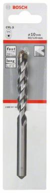 Burgija za beton CYL-3 Bosch 2608597665, 10 x 80 x 120 mm, d 9 mm