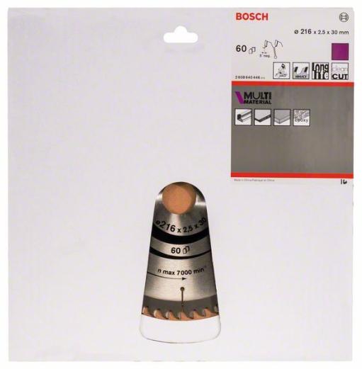 List kružne testere Multi Material Bosch 2608640446, 216 x 30 x 2,5 mm; 60 (2608640446)
