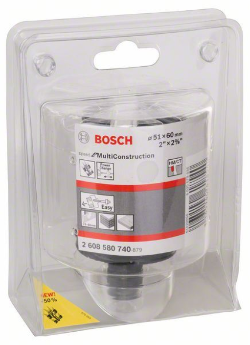 Testera za otvore Speed for Multi Construction Bosch 2608580740, 51 mm, 2
