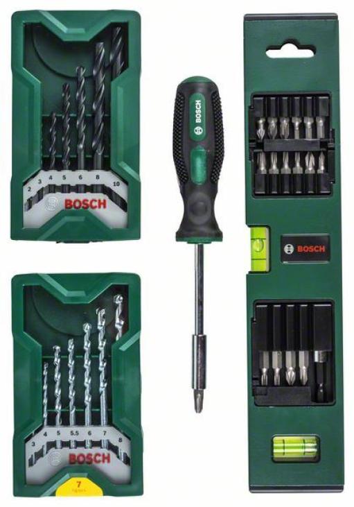 Mini-X-Line set burgija, libela, ručni odvrtač Bosch 2607017200 (2607017200)