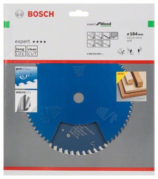 List kružne testere Expert for Wood Bosch 2608644040, 184 x 20 x 2,6 mm, 56 (2608644040)