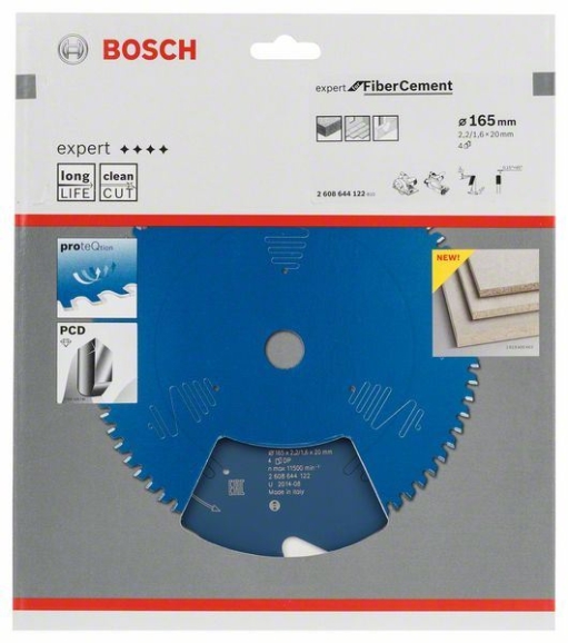 List kružne testere Expert for Fibre Cement Bosch 2608644122, 165 x 20 x 2,2 mm, 4 (2608644122)