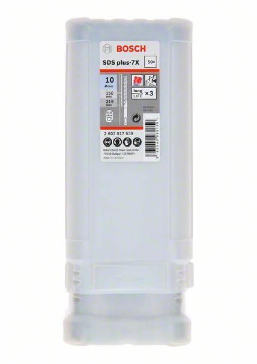 Burgije za udarne bušilice SDS plus-7X Bosch 2607017539, 10 x 150 x 215 mm, 1 komad (2607017539.)