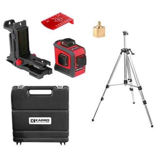 Kapro set - laserski nivelator 883N Prolaser 3D All-Lines + stativ + adapter (KAP K883N+886-28+841)