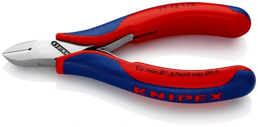 Knipex kose sečice sa stezaljkom za elektroniku 115mm 77 12 115 (77 12 115)