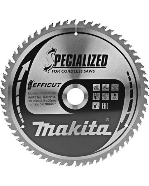 Makita List za testeru od tvrdog metala EFFICUT B-67256 (B-67256)
