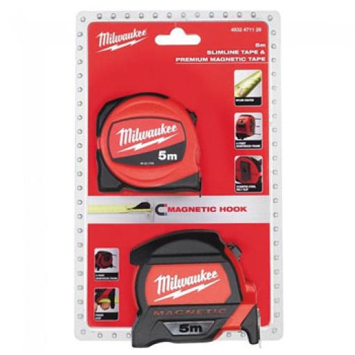 Milwaukee metar set 5m + 5m 4932471126 (MIL 4932471126)
