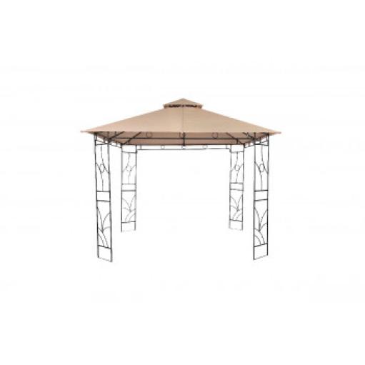 Metalna gazebo tenda – bež Panama (VILL 037926)