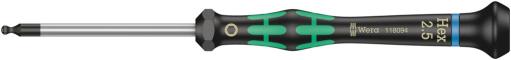 Wera 2052 šestougaoni odvijač sa kuglom za elektroničare, 2.5 x 60 mm, 05118094001 (WERA 118094)