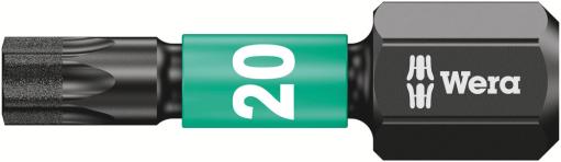 Wera 867/1 IMP DC Impaktor TORX® bit, TX 20 x 25 mm, 05057624001, 1 komad (WERA 057624.)