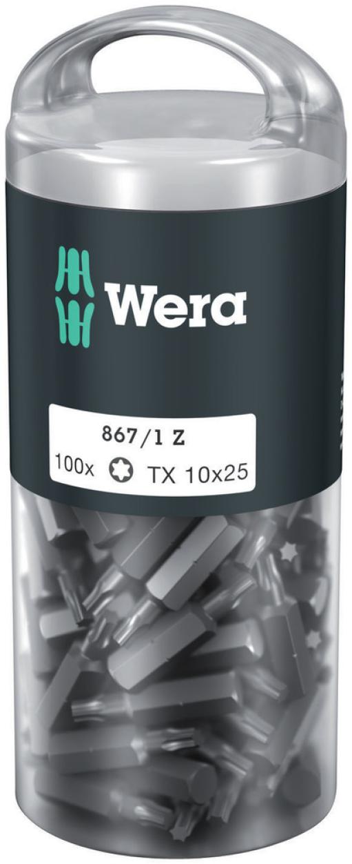 Wera 1x 867/1 TORX® DIY 100 bitovi, TX 10 x 25 mm, 100 komada, 05072446001 (WERA 072446)