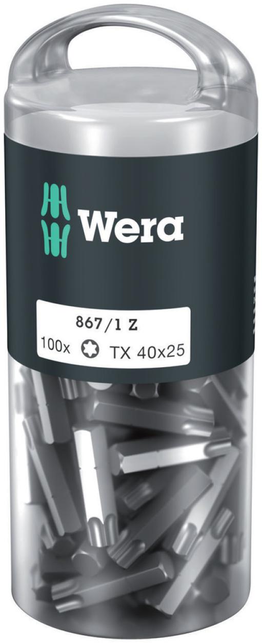 Wera 1x 867/1 TORX® DIY 100 bitovi, TX 40 x 25 mm, 100 komada, 05072452001 (WERA 072452)