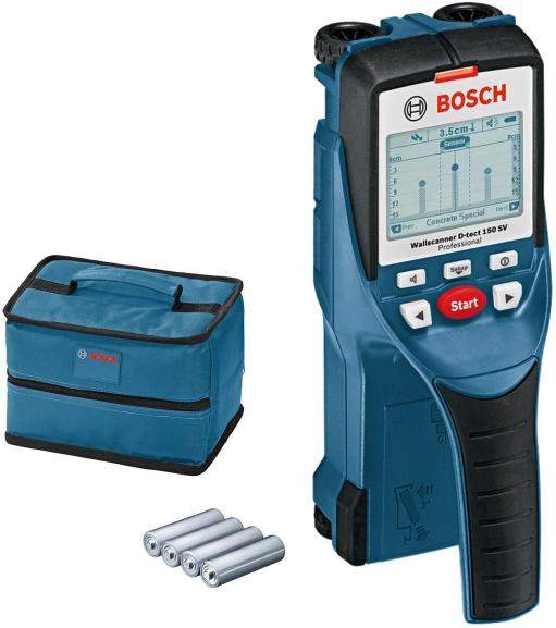 Bosch D-tect 150 SV detektor metala, kablova pod naponom - struje, drveta i plastike, detekcija u vlažnom betonu (0601010008)